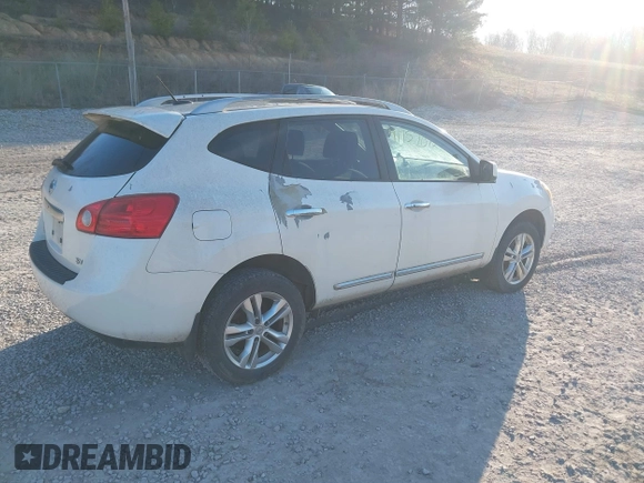 2013 Nissan Rogue S with VIN JN8AS5MT1DW534860, listed as a IAAI auction lot 41757072 with 206,778 mi miles. Bid and sale history available at carsss.com. Image 4.
