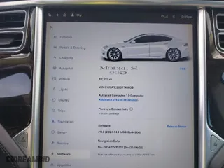 2016 Tesla Model S 90D with VIN 5YJSA1E28GF143859, listed as a IAAI auction lot 41969776 with 62,321 mi miles. Bid and sale history available at carsss.com. Image 7.