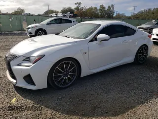 2015 Lexus RC F with VIN JTHHP5BC0F5002540, listed as a Copart auction lot 85152454 with 107,623 mi miles and Salvage Title. Bid and sale history available at carsss.com. Image 1.