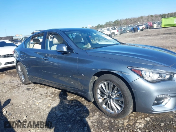 2020 Infiniti Q50 Luxe with VIN JN1EV7AP6LM201347, listed as a IAAI auction lot 41541566 with 29,697 mi miles and . Bid and sale history available at DreamBid. Image 13.