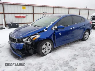 2017 Kia Forte LX with VIN 3KPFK4A7XHE057087, listed as a IAAI auction lot 41633624 with 82,829 mi miles. Bid and sale history available at carsss.com. Image 16.