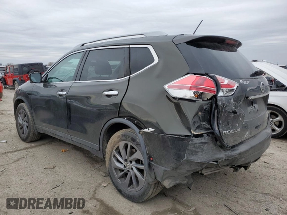 2016 Nissan Rogue SL with VIN 5N1AT2MV9GC742768, listed as a Copart auction lot 48130555 with 53,733 mi miles and Salvage Title. Bid and sale history available at DreamBid. Image 2.