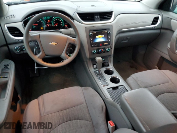 2014 Chevrolet Traverse LS z VIN 1GNKVFED2EJ141427, wystawiony jako Copart lot #83452714 z przebiegiem 132 687 mil mil oraz Szkoda całkowita • Salvage title. Historia ofert i sprzedaży dostępna na DreamBid. Obrazek 8.