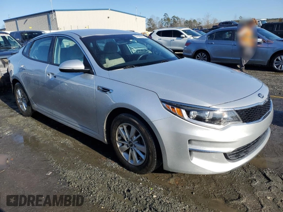 2016 Kia Optima LX with VIN 5XXGT4L30GG020082, listed as a Copart auction lot 87690225 with 81,067 mi miles and Salvage Title. Bid and sale history available at carsss.com. Image 4.