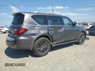 2024 Infiniti QX80 LUXE with VIN JN8AZ2AE7R9325614, listed as a Copart auction lot 59972514 with 8,594 mi miles and Salvage Title. Bid and sale history available at carsss.com. Image 3.
