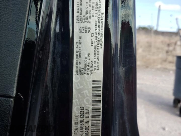 2022 Jeep Gladiator Texas Trail z VIN 1C6HJTAG6NL130312, wystawiony jako Copart lot #44486505 z przebiegiem 62 474 mil mil oraz Szkoda całkowita • Salvage title. Historia ofert i sprzedaży dostępna na DreamBid. Obrazek 13.