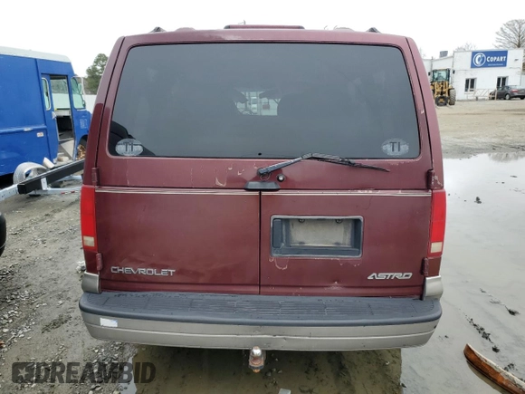 2003 Chevrolet Astro with VIN 1GNDM19X63B113415, listed as a Copart auction lot 47721834 with 133,199 mi miles and Salvage Title. Bid and sale history available at carsss.com. Image 6.