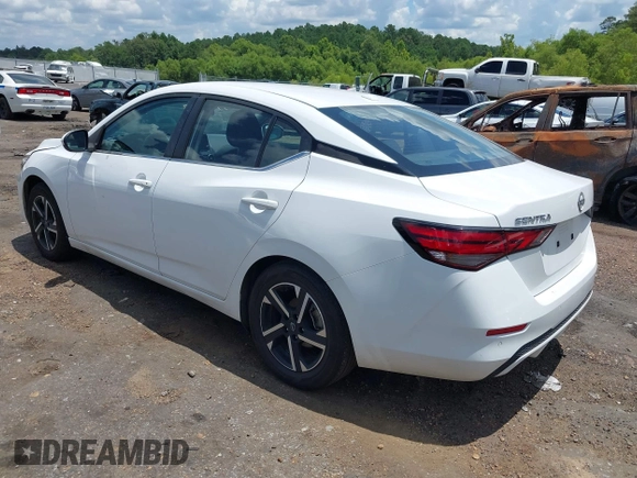 2024 Nissan Sentra SV with VIN 3N1AB8CV4RY348832, listed as a IAAI auction lot 42665119 with 35,994 mi miles and . Bid and sale history available at DreamBid. Image 3.