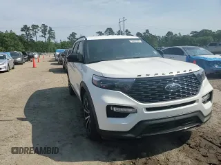 2022 Ford Explorer ST-Line with VIN 1FMSK7KH3NGA27721, listed as a Copart auction lot 53097085 with 42,555 mi miles and Salvage Title. Bid and sale history available at carsss.com. Image 12.