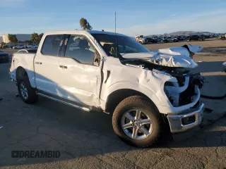 2024 Ford F-150 XLT with VIN 1FTFW3L89RKE36083, listed as a Copart auction lot 87290634 with 15,667 mi miles and Salvage Title. Bid and sale history available at carsss.com. Image 4.