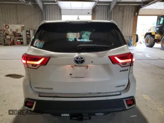 2018 Toyota Highlander Hybrid Limited with VIN 5TDDGRFH7JS040153, listed as a Copart auction lot 55500815 with 62,739 mi miles and Salvage title. Bid and sale history available at DreamBid. Image 6.