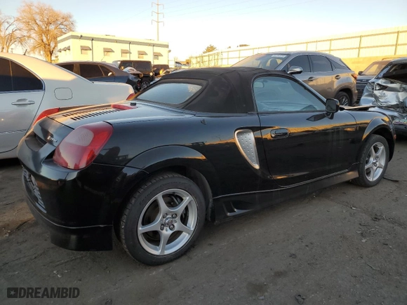 2001 Toyota MR2 Spyder with VIN JTDFR320910040741, listed as a Copart auction lot 84292914 with 139,305 mi miles and Salvage Title. Bid and sale history available at carsss.com. Image 3.
