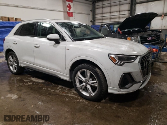 2020 Audi Q3 S line Prestige with VIN WA1FECF38L1036901, listed as a Copart auction lot 83328484 with 63,939 mi miles and Non Repairable. Bid and sale history available at carsss.com. Image 4.