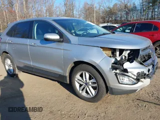 2015 Ford Edge SEL with VIN 2FMTK4J99FBC37505, listed as a IAAI auction lot 40948154 with 177,654 mi miles. Bid and sale history available at carsss.com. Image 1.