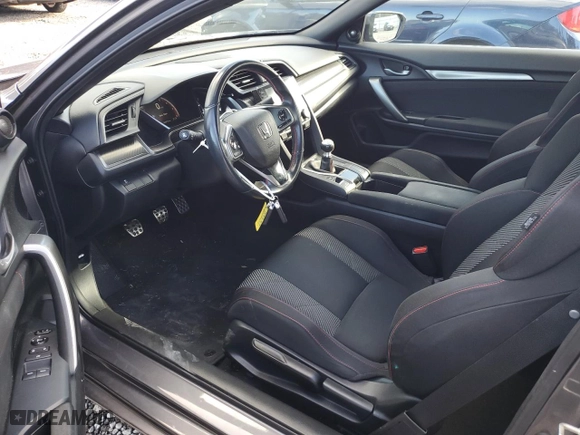 2019 Honda Civic Si Coupe with VIN 2HGFC3A54KH754354, listed as a Copart auction lot 75477584 with 56,072 mi miles and Salvage Title. Bid and sale history available at carsss.com. Image 8.