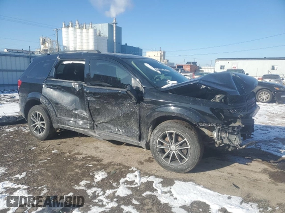 2018 Dodge Journey SE with VIN 3C4PDCAB2JT275877, listed as a Copart auction lot 89379655 with 141,684 mi miles and Salvage Title. Bid and sale history available at carsss.com. Image 4.