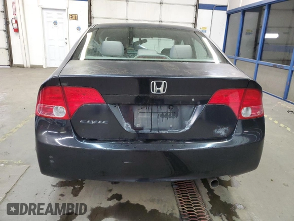 2008 Honda Civic LX with VIN 2HGFA16528H522525, listed as a Copart auction lot 47411135 with Not Provided miles and Non Repairable. Bid and sale history available at DreamBid. Image 6.