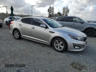 2015 Kia Optima LX with VIN KNAGM4A74F5587608, listed as a Copart auction lot 53441645 with 125,776 mi miles and Salvage Title. Bid and sale history available at carsss.com. Image 4.