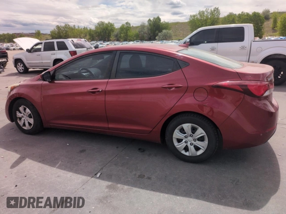 2016 Hyundai Elantra SE z VIN 5NPDH4AE2GH693131, wystawiony jako Copart lot #57640555 z przebiegiem 123 409 mil mil oraz Szkoda całkowita • Salvage title. Historia ofert i sprzedaży dostępna na DreamBid. Obrazek 2.