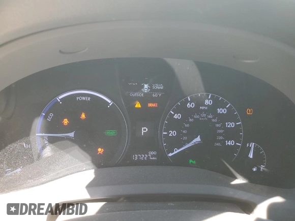 2013 Lexus RX 450h with VIN JTJBC1BA4D2437969, listed as a Copart auction lot 48667865 with 137,227 mi miles and Salvage Title. Bid and sale history available at DreamBid. Image 9.
