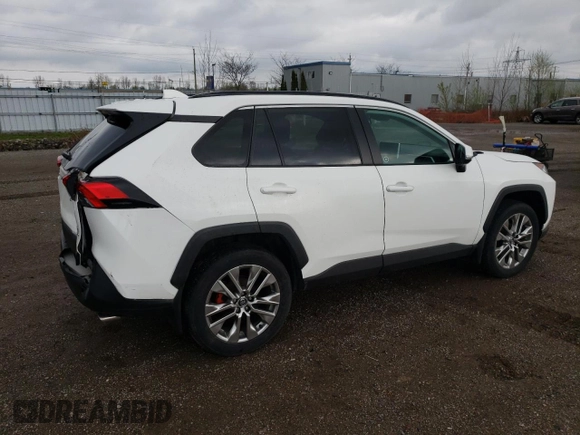 2019 Toyota RAV4 with VIN 2T3R1RFV7KW042451, listed as a Copart auction lot 54621815 with 155,183 mi miles and Salvage title. Bid and sale history available at DreamBid. Image 3.