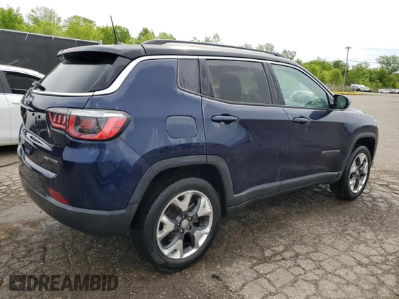 2019 Jeep Compass Limited with VIN 3C4NJDCB1KT767479, listed as a Copart auction lot 57362135 with 74,927 mi miles and Clean title. Bid and sale history available at DreamBid. Image 3.
