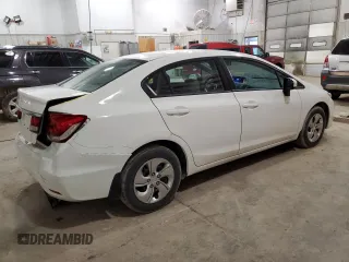 2014 Honda Civic Sedan LX with VIN 19XFB2F56EE010582, listed as a Copart auction lot 51628675 with 134,777 mi miles and Salvage Title. Bid and sale history available at carsss.com. Image 3.