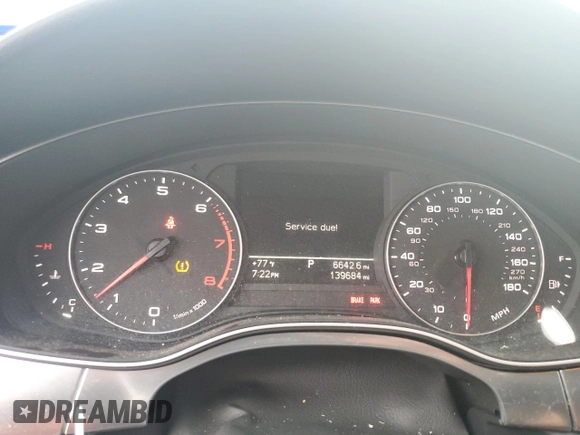 2013 Audi A6 2.0T Premium with VIN WAUCFAFC2DN063027, listed as a Copart auction lot 64134844 with 139,684 mi miles and Salvage Title. Bid and sale history available at carsss.com. Image 9.