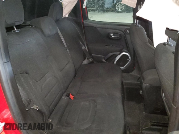 2018 Jeep Renegade Latitude with VIN ZACCJABB8JPG93233, listed as a Copart auction lot 58553795 with Not provided miles and Non repairable. Bid and sale history available at DreamBid. Image 11.
