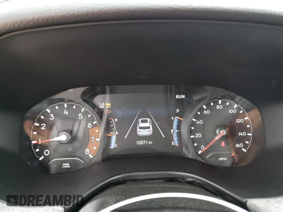 2023 Jeep Compass Sport with VIN 3C4NJDANXPT509952, listed as a Copart auction lot 53967145 with 10,571 mi miles and Clean title. Bid and sale history available at DreamBid. Image 9.
