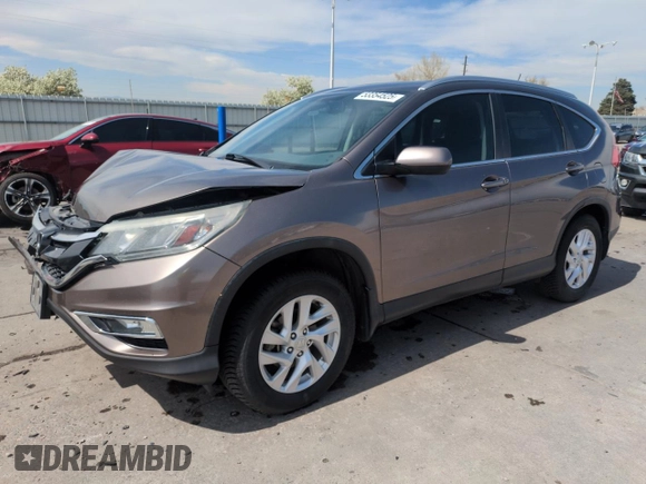 2015 Honda CR-V EX-L with VIN 2HKRM4H75FH669400, listed as a Copart auction lot 53354525 with 184,372 mi miles and Salvage Title. Bid and sale history available at carsss.com. Image 1.