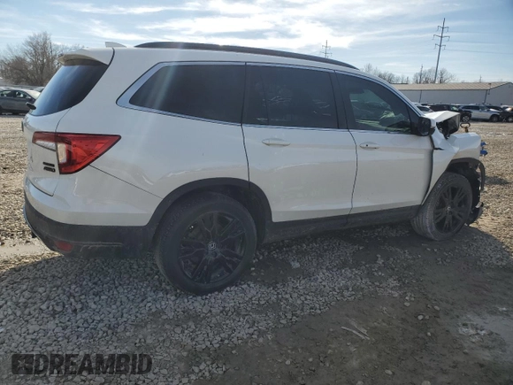 2022 Honda Pilot Special Edition with VIN 5FNYF6H2XNB058491, listed as a Copart auction lot 45369435 with 0 mi miles and Salvage Title. Bid and sale history available at carsss.com. Image 3.