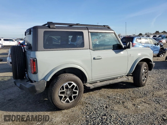 2022 Ford Bronco with VIN 1FMDE5CP0NLB48255, listed as a Copart auction lot 86614524 with 16,826 mi miles and Salvage title. Bid and sale history available at DreamBid. Image 3.