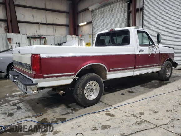 1995 Ford F-150 with VIN 1FTEF15H0SLB89677, listed as a Copart auction lot 89332325 with 186,501 mi miles and Salvage Title. Bid and sale history available at carsss.com. Image 3.