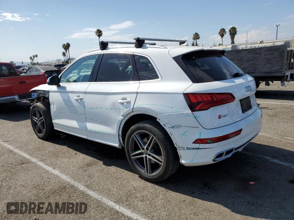 2018 Audi SQ5 Premium Plus with VIN WA1A4AFY6J2232811, listed as a Copart auction lot 66022194 with 56,315 mi miles and Salvage Title. Bid and sale history available at DreamBid. Image 2.