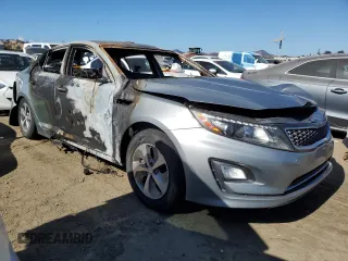 2014 Kia Optima Hybrid LX with VIN KNAGM4AD1E5066527, listed as a Copart auction lot 76499204 with Not Provided miles and Non Repairable. Bid and sale history available at carsss.com. Image 4.