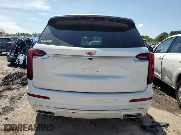 2020 Cadillac XT6 FWD Premium Luxury with VIN 1GYKPCRS1LZ232773, listed as a Copart auction lot 61201565 with 15,866 mi miles and Salvage title. Bid and sale history available at DreamBid. Image 6.