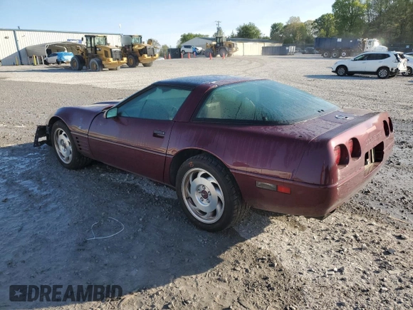 1993 Chevrolet Corvette with VIN 1G1YY23P3P5109106, listed as a Copart auction lot 53543765 with 37,828 mi miles and Salvage title. Bid and sale history available at DreamBid. Image 2.