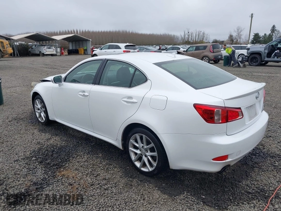 2012 Lexus IS 250 with VIN JTHCF5C24C5053845, listed as a IAAI auction lot 41738342 with 137,249 mi miles and . Bid and sale history available at DreamBid. Image 3.