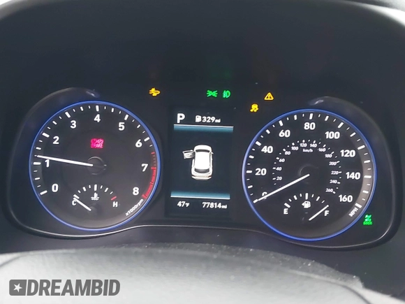 2020 Hyundai Kona SEL Plus with VIN KM8K6CAA5LU512622, listed as a IAAI auction lot 41655818 with 77,814 mi miles and . Bid and sale history available at DreamBid. Image 7.