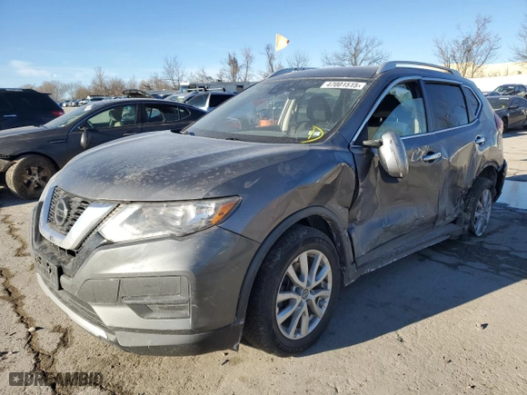 2019 Nissan Rogue SV with VIN KNMAT2MT7KP555579, listed as a Copart auction lot 47001515 with 103,112 mi miles and Salvage Title. Bid and sale history available at carsss.com. Image 1.