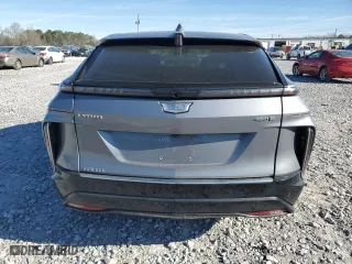 2023 Cadillac LYRIQ RWD Luxury with VIN 1GYKPMRK0PZ001018, listed as a Copart auction lot 49693935 with 47,881 mi miles and Salvage Title. Bid and sale history available at carsss.com. Image 6.