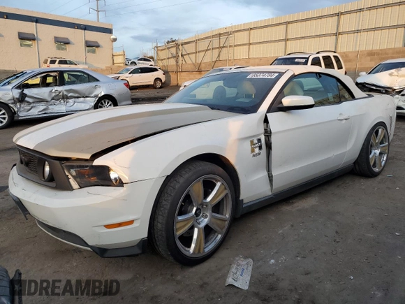 2010 Ford Mustang GT with VIN 1ZVBP8FHXA5141336, listed as a Copart auction lot 85374784 with 61,405 mi miles and Salvage title. Bid and sale history available at DreamBid. Image 1.