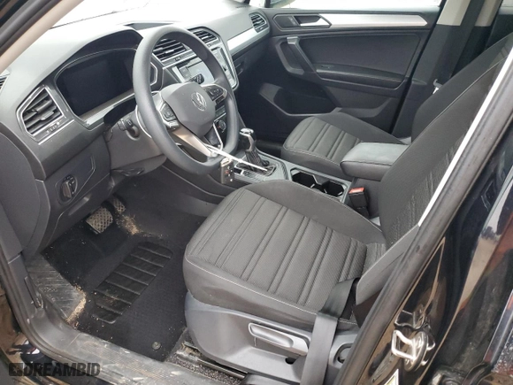 2022 Volkswagen Tiguan S with VIN 3VV1B7AX9NM034513, listed as a Copart auction lot 43019025 with 71,010 mi miles and Salvage Title. Bid and sale history available at carsss.com. Image 7.