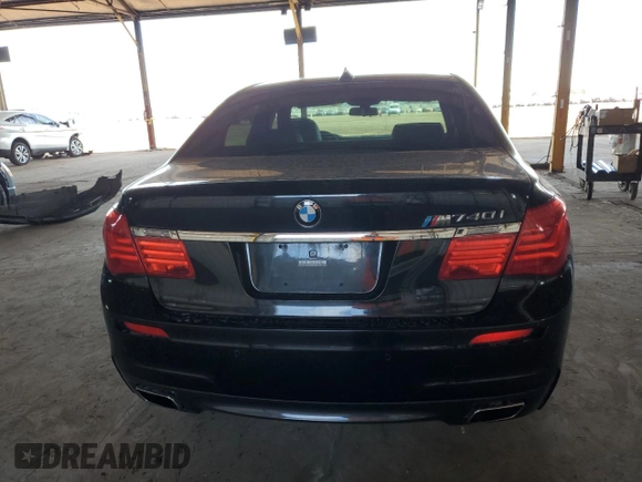 2011 BMW 7 Series 740i with VIN WBAKA4C50BC613240, listed as a Copart auction lot 43838615 with 70,509 mi miles and Salvage Title. Bid and sale history available at carsss.com. Image 6.