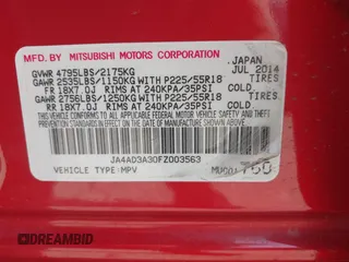 2015 Mitsubishi Outlander SE z VIN JA4AD3A30FZ003563, wystawiony jako IAAI lot #42489394 z przebiegiem 174 374 mil mil oraz . Historia ofert i sprzedaży dostępna na DreamBid. Obrazek 9.