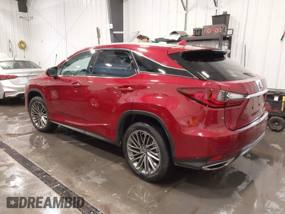 2022 Lexus RX with VIN 2T2JZMDA8NC358766, listed as a IAAI auction lot 41657650 with 17,716 mi miles. Bid and sale history available at carsss.com. Image 3.