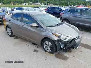 2014 Hyundai Elantra SE with VIN 5NPDH4AE8EH492864, listed as a IAAI auction lot 42508370 with 91,221 mi miles and . Bid and sale history available at DreamBid. Image 1.