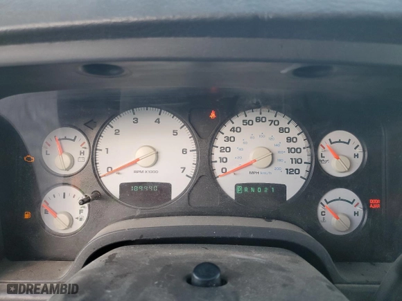 2004 Dodge Ram 1500 SLT with VIN 1D7HU18D54J205405, listed as a Copart auction lot 48045545 with 189,990 mi miles and Salvage Title. Bid and sale history available at carsss.com. Image 9.