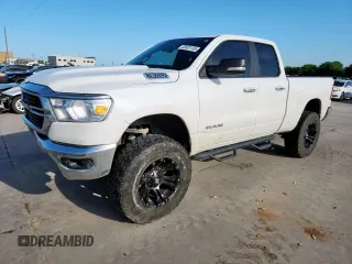 2019 Ram 1500 Big Horn with VIN 1C6SRFBT3KN656277, listed as a Copart auction lot 60801135 with 118,246 mi miles and Salvage title. Bid and sale history available at DreamBid. Image 1.